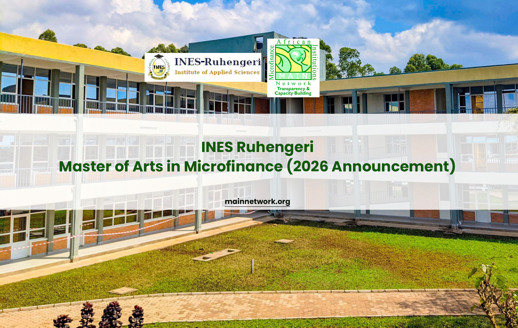 Master of Arts in Microfinance 2026